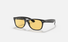 0RB2132F Ray-Ban® / Polished Black/Yellow(601/R6) / 55-18-140