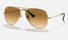 0RB3025 Ray-Ban® / Gold/Brown Gradient(001/51) / 55-14-135(Small)