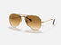 0RB3025 Ray-Ban® / Gold/Light Brown Gradient(001/51) / 58-14-135 (Standard)