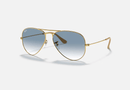 0RB3025 Ray-Ban® / Polished Gold/Light Blue Gradient Light(001/3F) / 58-14-135 (Standard)