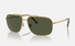 0RB3796-Ray-Ban® / Polished Gold/Green(919631) / 62-15-140