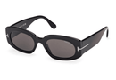 FT1187-Tomford Cielle / Shiny Black/Smoke(01A) / 52-20-140