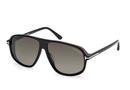FT1208-Tomford Guillaume / Shiny Black/Gradient Smoke(01B) / 61-12-140
