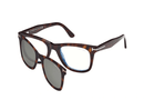 FT5970-B-Tomford Clip-Ons / Dark Havana/Blue Block(052) / 50-21-145