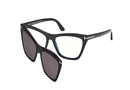 FT5971-B-Tomford Clip-Ons / Shiny Black/Blue Block(001) / 54-17-140