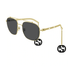 GG0727S-Gucci / Gold/Grey(001) / 58-20-135