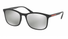 PS01TS Prada® Sport Sunglass / Black Rubber / Light Grey Mirror Silver (DG02B0) / 56-19-140