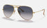 0RB3025 Ray-Ban® / Gold/Polarized Blue/Grey Gradient (001/78) / 58-14-135 (Standard)