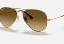 0RB3025 Ray-Ban® / Gold/Polarized Brown Gradient (001/M2) / 58-14-135 (Standard)