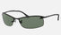 0RB3183 Ray-Ban® / Matte Black/Dark Green (006/71) / 63-15-125