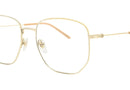 GG0396O Gucci / Shiny Gold/Beige Temple (004) / 56-18-140
