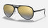 RB4320CH Ray-Ban® / Shiny Black/Polarized Grey Mirror Gold (601/JO) / 58-16-140